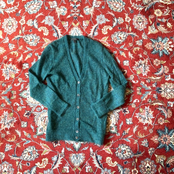 J. Crew Sweaters - Beautiful Green/Blue J.Crew Cardigan Sweater